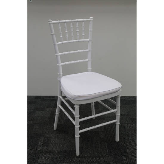 Chair - Chiavari - White with Cushion